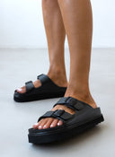 Flatforms slides ATENEO - Μαύρο - thefashionproject.gr - ATENEO