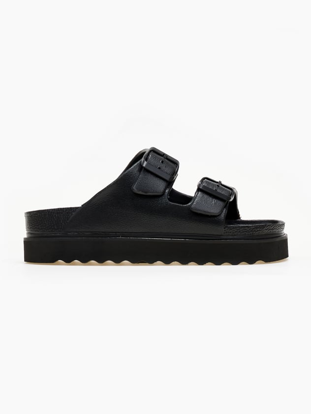 Flatforms slides ATENEO - Μαύρο - thefashionproject.gr - ATENEO
