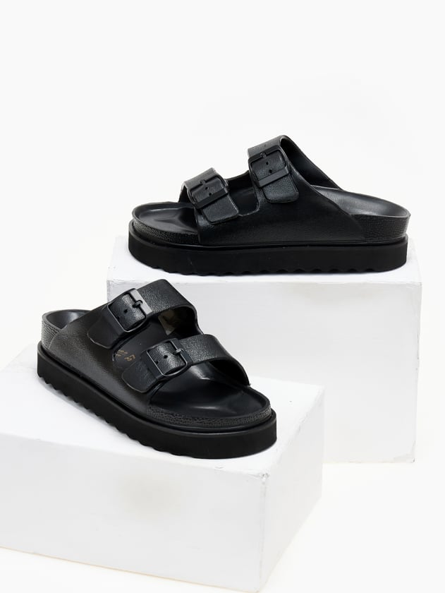 Flatforms slides ATENEO - Μαύρο - thefashionproject.gr - ATENEO