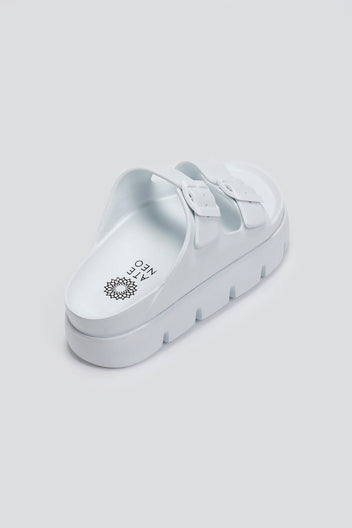 Flatforms slides με τοκάδες ATENEO - Λευκό - thefashionproject.gr - ATENEO