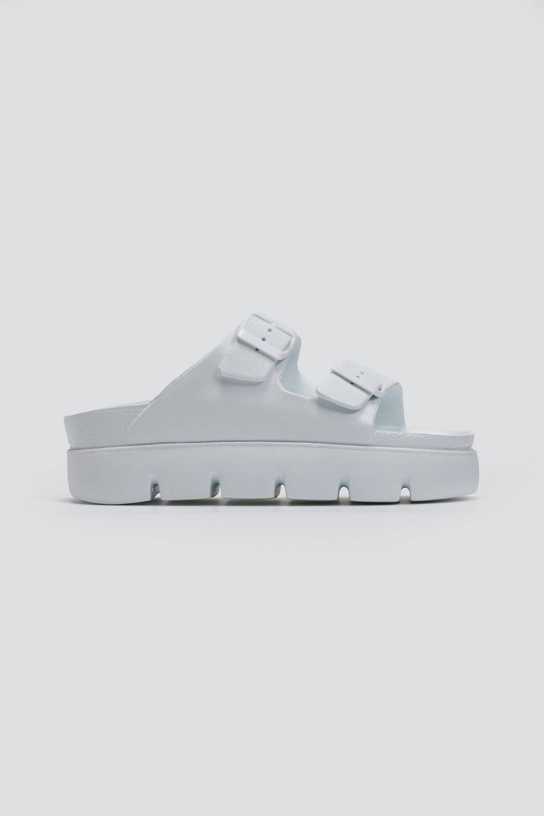 Flatforms slides με τοκάδες ATENEO - Λευκό - thefashionproject.gr - ATENEO