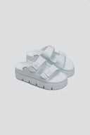 Flatforms slides με τοκάδες ATENEO - Λευκό - thefashionproject.gr - ATENEO