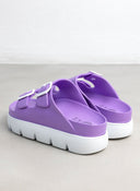 Flatforms slides με τοκάδες ATENEO - Λιλά - thefashionproject.gr - ATENEO
