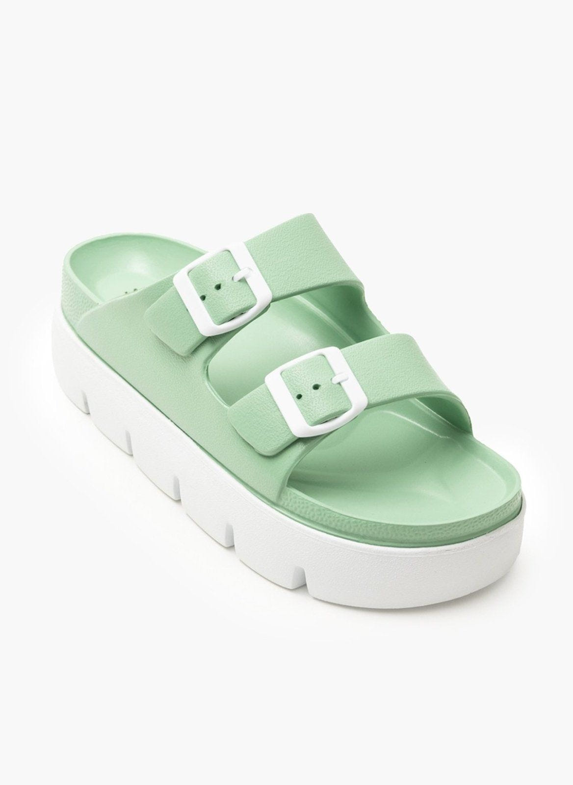 Flatforms slides με τοκάδες ATENEO - Μέντα - thefashionproject.gr - ATENEO