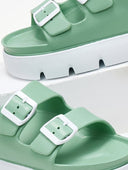 Flatforms slides με τοκάδες ATENEO - Μέντα - thefashionproject.gr - ATENEO