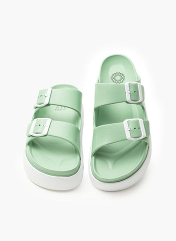 Flatforms slides με τοκάδες ATENEO - Μέντα - thefashionproject.gr - ATENEO