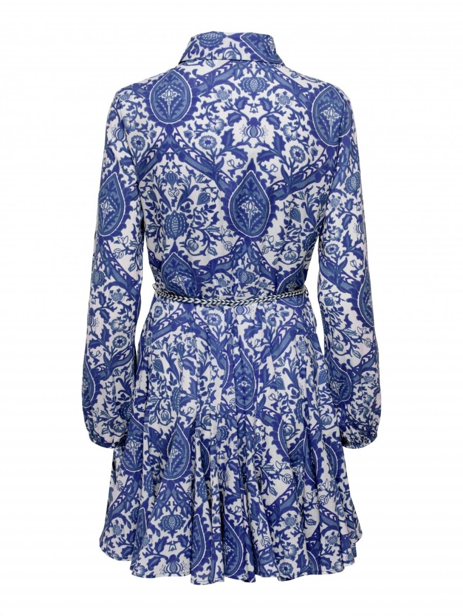 Φόρεμα boho με λαχούρια ONLY 15305484 - Μπλε - thefashionproject.gr - ONLY