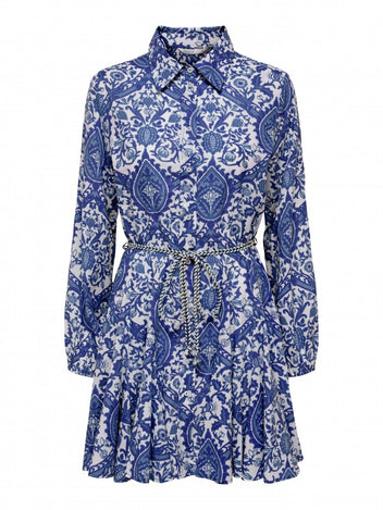 Φόρεμα boho με λαχούρια ONLY 15305484 - Μπλε - thefashionproject.gr - ONLY