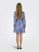 Φόρεμα boho με λαχούρια ONLY 15305484 - Μπλε - thefashionproject.gr - ONLY
