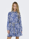Φόρεμα boho με λαχούρια ONLY 15305484 - Μπλε - thefashionproject.gr - ONLY