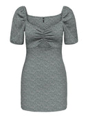 Φόρεμα γκοφρέ με λουλούδια ONLY 15341518 - Μέντα - thefashionproject.gr - ONLY