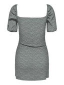 Φόρεμα γκοφρέ με λουλούδια ONLY 15341518 - Μέντα - thefashionproject.gr - ONLY