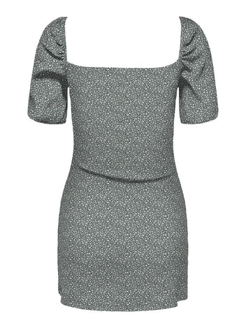 Φόρεμα γκοφρέ με λουλούδια ONLY 15341518 - Μέντα - thefashionproject.gr - ONLY
