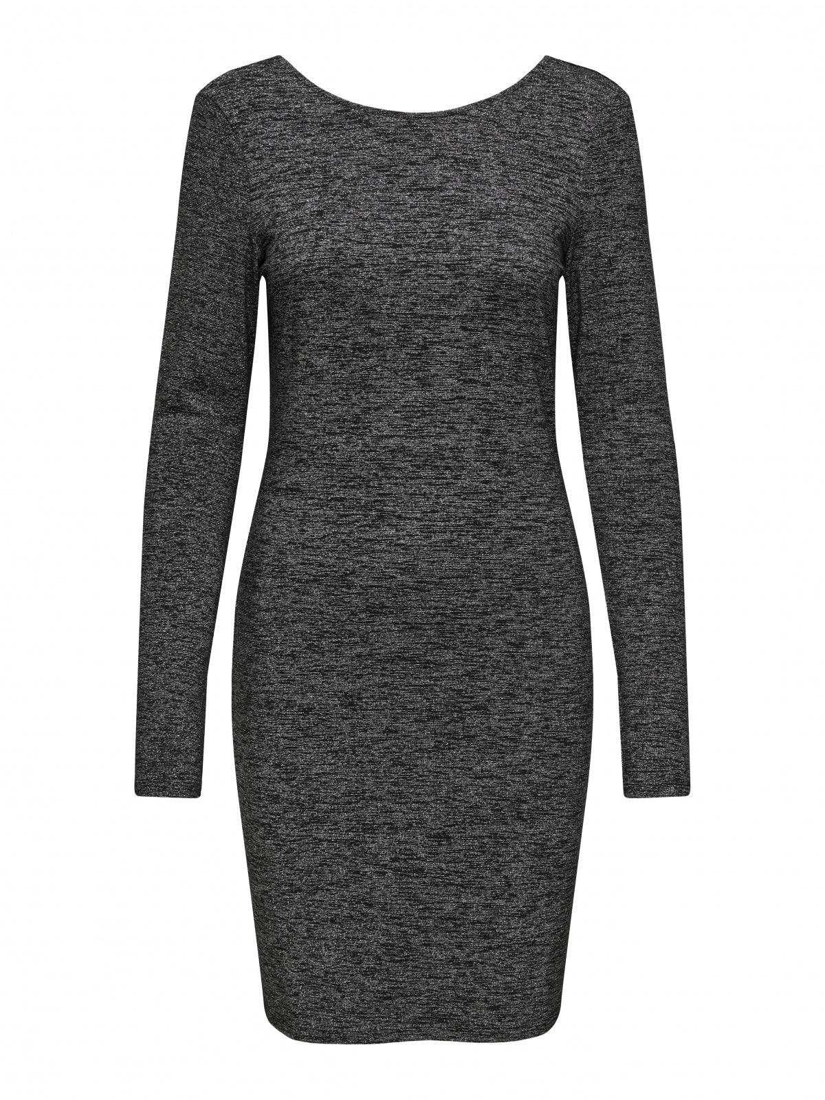 Φόρεμα glitter με ανοιχτή πλάτη ONLY 15335088 - Μαύρο/Ασημί - thefashionproject.gr - ONLY