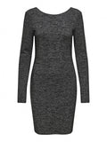 Φόρεμα glitter με ανοιχτή πλάτη ONLY 15335088 - Μαύρο/Ασημί - thefashionproject.gr - ONLY