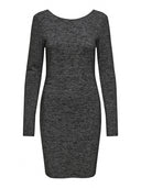Φόρεμα glitter με ανοιχτή πλάτη ONLY 15335088 - Μαύρο/Ασημί - thefashionproject.gr - ONLY