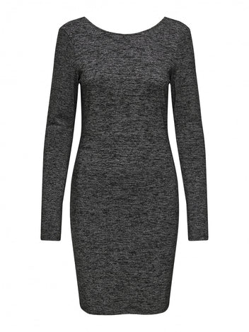 Φόρεμα glitter με ανοιχτή πλάτη ONLY 15335088 - Μαύρο/Ασημί - thefashionproject.gr - ONLY