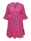 Φόρεμα λινό plus size CARMAKOMA 15316132 - Magenta - thefashionproject.gr - CARMAKOMA