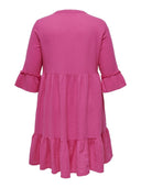 Φόρεμα λινό plus size CARMAKOMA 15316132 - Magenta - thefashionproject.gr - CARMAKOMA