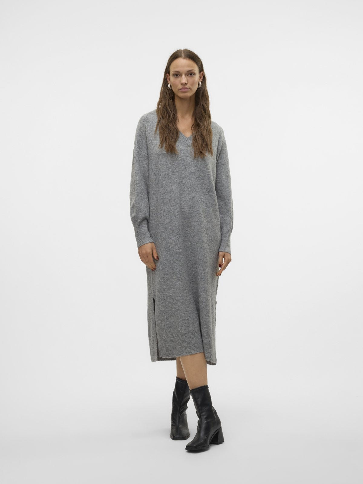Φόρεμα μακρύ πλεκτό Vero Moda 10309605 - Γκρι - thefashionproject.gr - VERO MODA