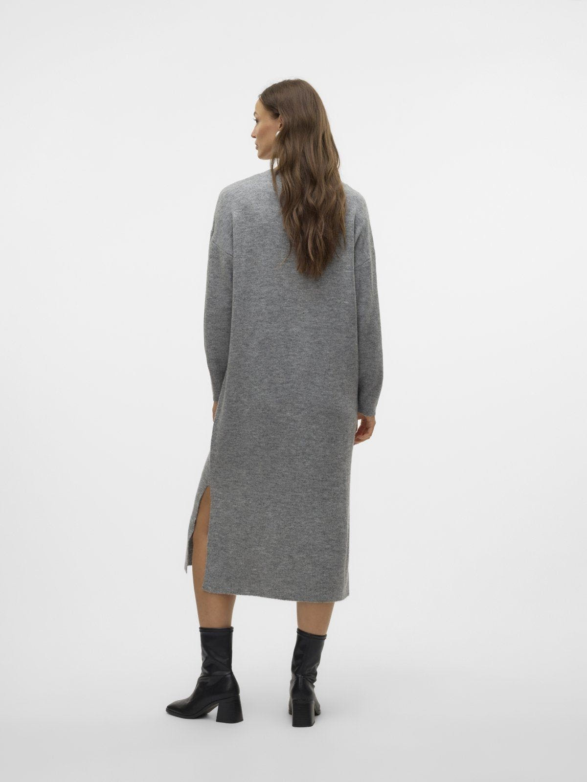 Φόρεμα μακρύ πλεκτό Vero Moda 10309605 - Γκρι - thefashionproject.gr - VERO MODA