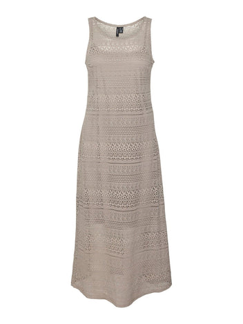 Φόρεμα μάξι με δαντέλα Vero Moda 10309293 - Τάουπε - thefashionproject.gr - VERO MODA