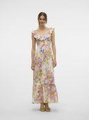 Φόρεμα με ανοιχτή πλάτη και βολάν Vero Moda 10323628 - Multi - thefashionproject.gr - VERO MODA
