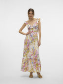 Φόρεμα με ανοιχτή πλάτη και βολάν Vero Moda 10323628 - Multi - thefashionproject.gr - VERO MODA