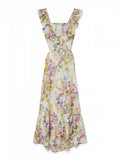Φόρεμα με ανοιχτή πλάτη και βολάν Vero Moda 10323628 - Multi - thefashionproject.gr - VERO MODA