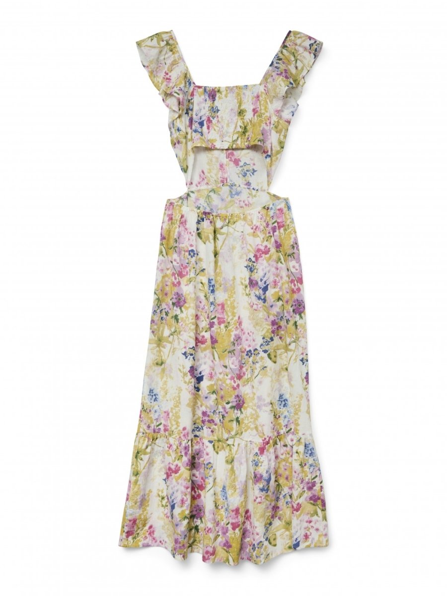 Φόρεμα με ανοιχτή πλάτη και βολάν Vero Moda 10323628 - Multi - thefashionproject.gr - VERO MODA