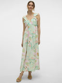 Φόρεμα με βολάν στους ώμους Vero Moda 10324125 - Multi - thefashionproject.gr - VERO MODA
