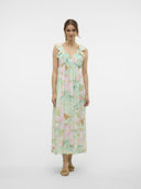 Φόρεμα με βολάν στους ώμους Vero Moda 10324125 - Multi - thefashionproject.gr - VERO MODA