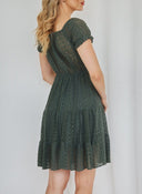 Φόρεμα με δαντέλα και cut out - Χακί - thefashionproject.gr - The Fashion Project
