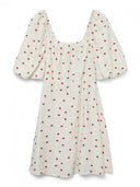 Φόρεμα με φράουλες Vero Moda 10324644 - Λευκό - thefashionproject.gr - VERO MODA