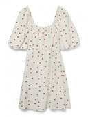 Φόρεμα με φράουλες Vero Moda 10324644 - Λευκό - thefashionproject.gr - VERO MODA