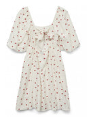 Φόρεμα με φράουλες Vero Moda 10324644 - Λευκό - thefashionproject.gr - VERO MODA