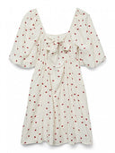 Φόρεμα με φράουλες Vero Moda 10324644 - Λευκό - thefashionproject.gr - VERO MODA