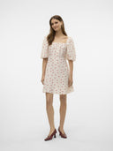 Φόρεμα με φράουλες Vero Moda 10324644 - Λευκό - thefashionproject.gr - VERO MODA