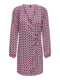 Φόρεμα με print ONLY 15331770 - Magenta - thefashionproject.gr - ONLY