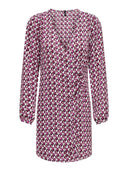Φόρεμα με print ONLY 15331770 - Magenta - thefashionproject.gr - ONLY