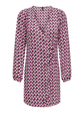 Φόρεμα με print ONLY 15331770 - Magenta - thefashionproject.gr - ONLY
