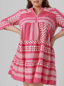 Φόρεμα με print Vero Moda Curve 10294292 - Κόκκινο - thefashionproject.gr - VERO MODA CURVE