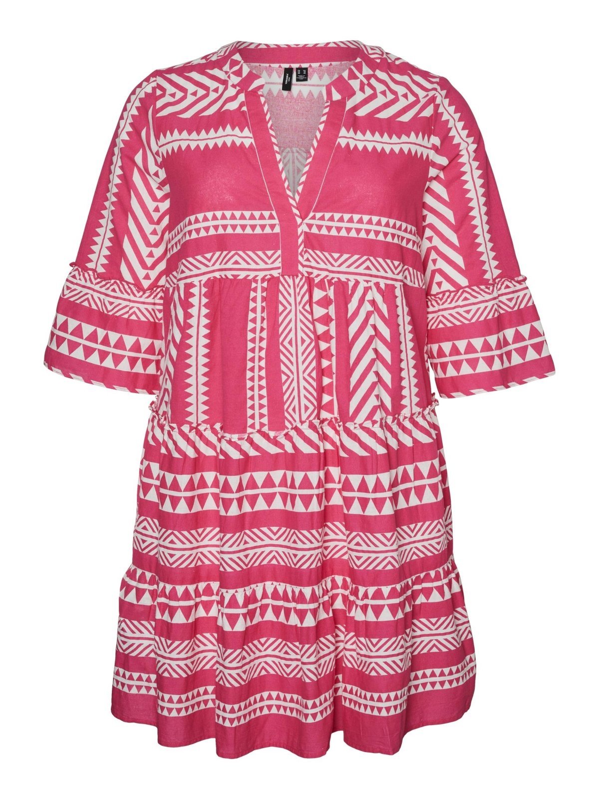 Φόρεμα με print Vero Moda Curve 10294292 - Κόκκινο - thefashionproject.gr - VERO MODA CURVE