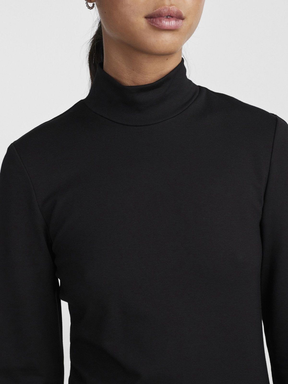 Φόρεμα με ψηλό γιακά PIECES 17141051 - Μαύρο - thefashionproject.gr - PIECES
