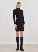 Φόρεμα με ψηλό γιακά PIECES 17141051 - Μαύρο - thefashionproject.gr - PIECES
