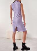 Φόρεμα με ριπ ύφανση NAIBA 402.237 - Λιλά - thefashionproject.gr - The Fashion Project
