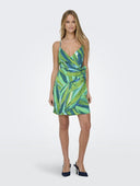Φόρεμα μίνι εμπριμέ ONLY 15298241 - Πράσινο - thefashionproject.gr - ONLY
