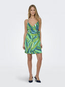 Φόρεμα μίνι εμπριμέ ONLY 15298241 - Πράσινο - thefashionproject.gr - ONLY