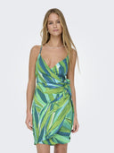 Φόρεμα μίνι εμπριμέ ONLY 15298241 - Πράσινο - thefashionproject.gr - ONLY