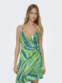 Φόρεμα μίνι εμπριμέ ONLY 15298241 - Πράσινο - thefashionproject.gr - ONLY